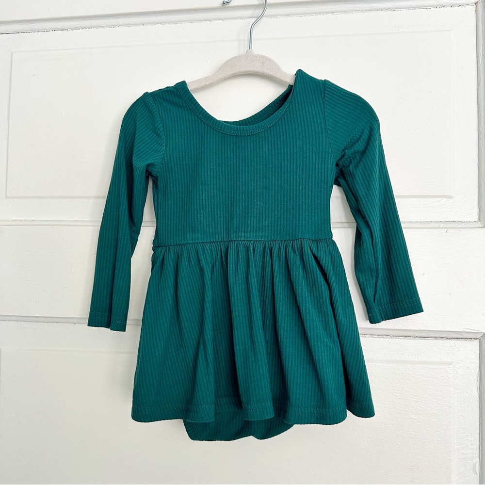 Little Sleepies Forrest Green Long Sleeve Bodysuit Twirl